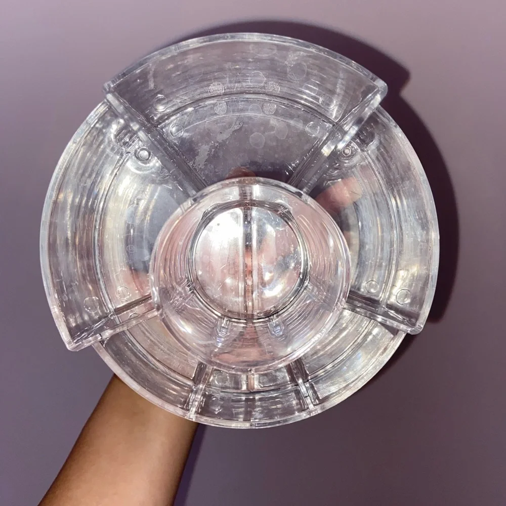 Clear acrylic makeup organizer
